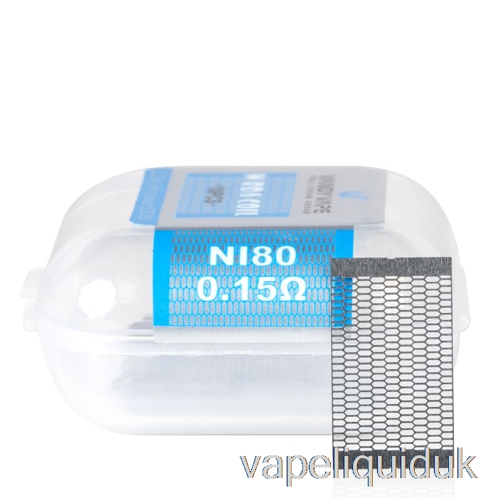 Vandy Vape M MESH SHEET Coils (10 Sheets) M V2 RDA COIL - 0.15ohm NI80 (10pc) Vape Liquid